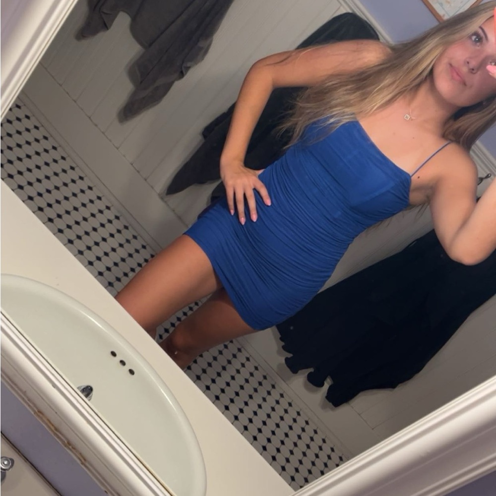 Princess Polly Royal Blue Mini Homecoming Dress
